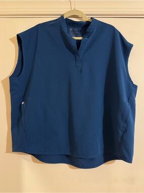 FIGS Sleeveless Tunic Top in Deep Reef Blue